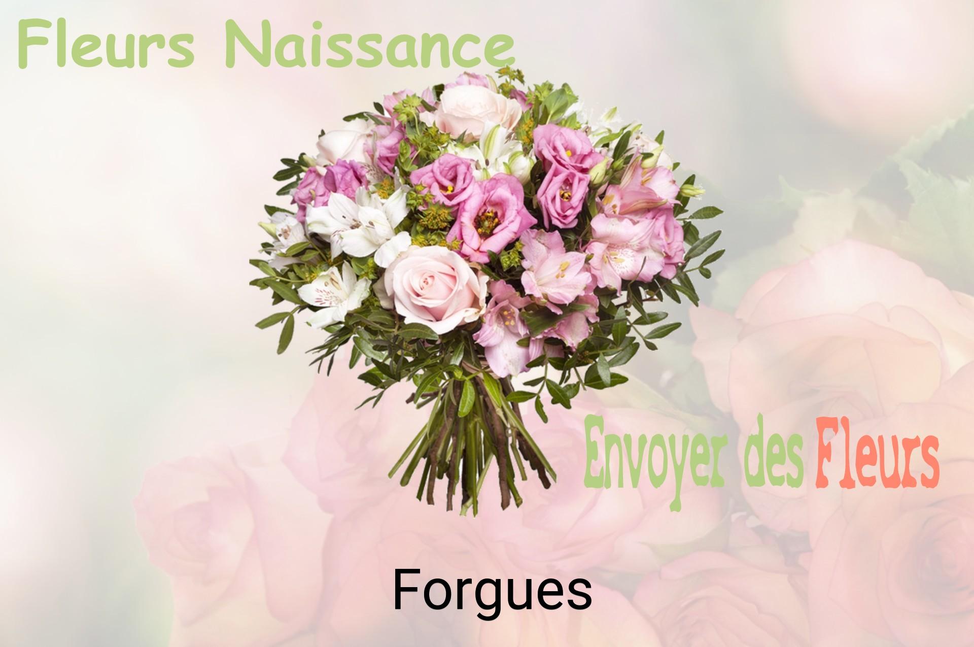 Bouquet de fleurs de naissance livré à Forgues